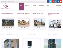 Tablet Screenshot of crownrealties.com
